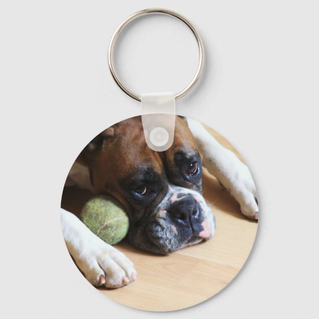 Boxer dog Keychain (Front)