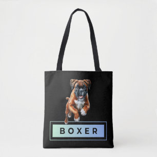 Boxer Dog - Leaps & Bounds Tote Bag