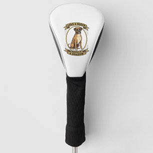 Boxer Dog Lover Shirt Vintage Engraving Funny Pet  Golf Head Cover