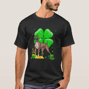 Boxer Dog Lucky Charm St. Patrick's Day Party Outf T-Shirt