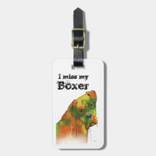 BOXER DOG - Luggage tag