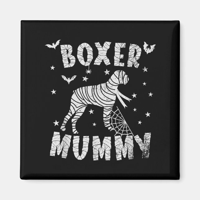 Boxer Dog Mama - Halloween Magnet (Front)