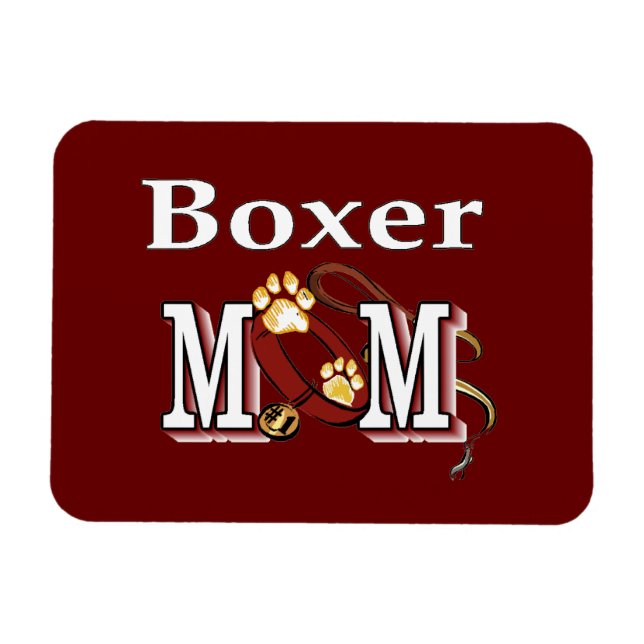Boxer Dog MOM Magnet (Horizontal)