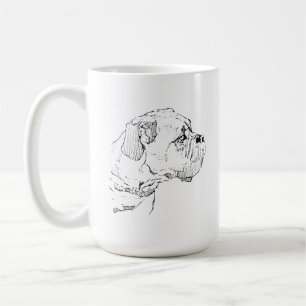 Boxer Dog Mug – Hand Drawn Ink Dog Coffee Mug