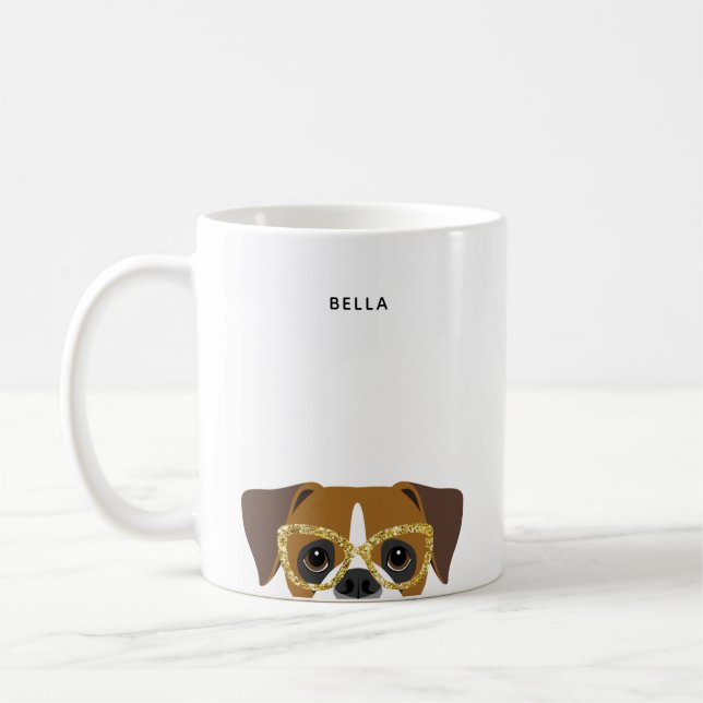 Boxer Dog Mugs (Left)