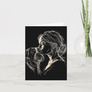 Boxer dog mum cute boxer dog lover mother's day  card