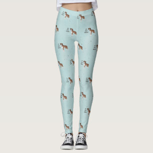 Boxer Dog My Best Friend Custom Pet  Leggings