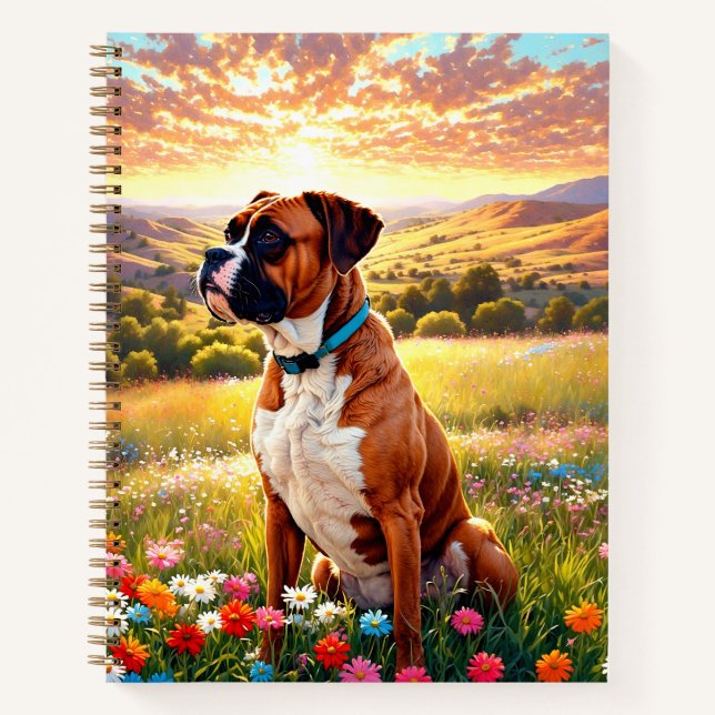 Boxer dog notebook (Front)