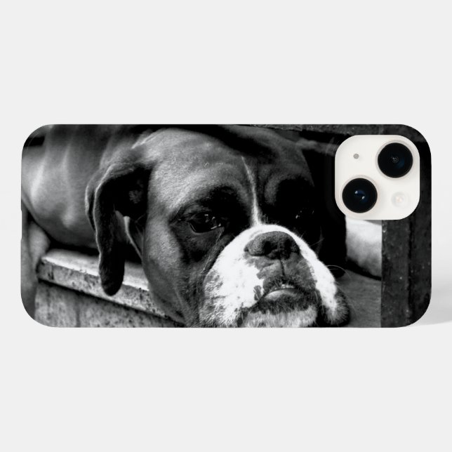 Boxer Dog On Windowsill iphcna Case-Mate iPhone Case (Back (Horizontal))