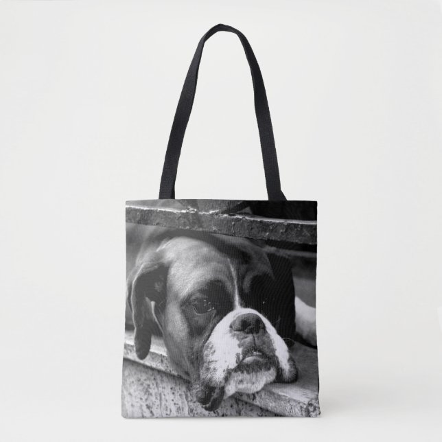 Boxer Dog On Windowsill stcna Tote Bag (Front)