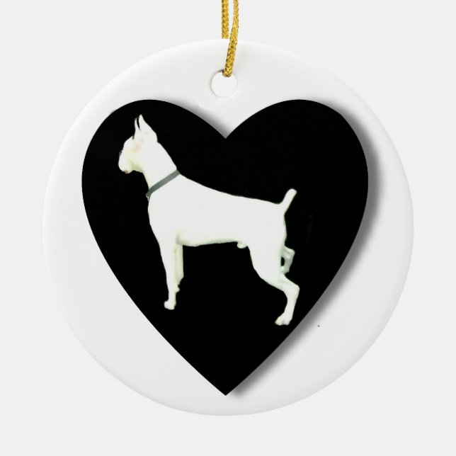 Boxer dog ornament (Front)