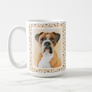 Boxer Dog Painting Uncropped Original Animal Art Coffee Mug
