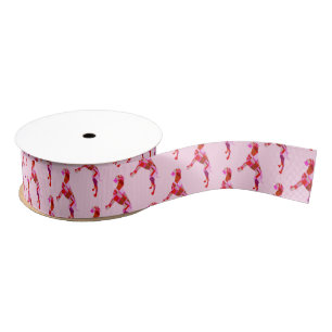 Boxer dog Pattern Grosgrain Ribbon