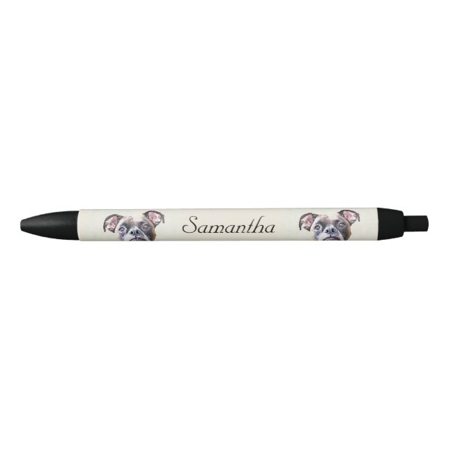 Boxer dog personalised pen (Front)