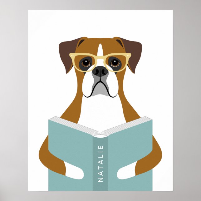 Boxer Dog Personalised Print (Front)