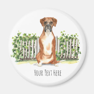 Boxer Dog Personalized Magnet