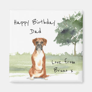 Boxer Dog Personalized Magnet