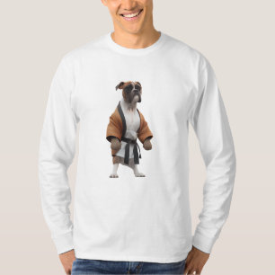 Boxer Dog Play Karate, Karate Champion Boxer Dog T-Shirt
