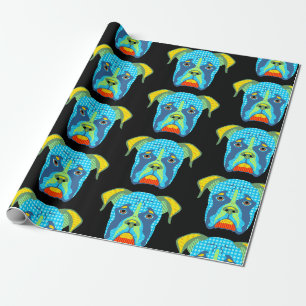 Boxer Dog Pop Art Wrapping Paper