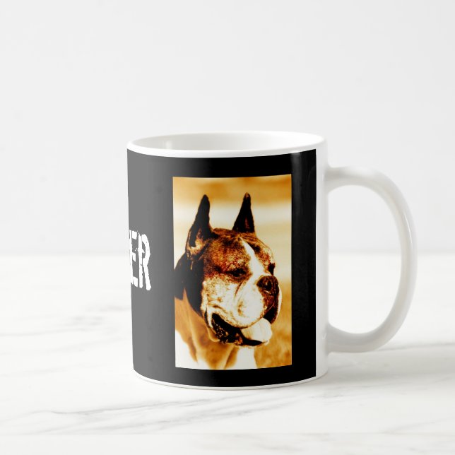 Boxer Dog Portrait mug (Right)