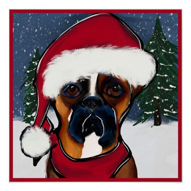 Boxer Dog Poster (Front)