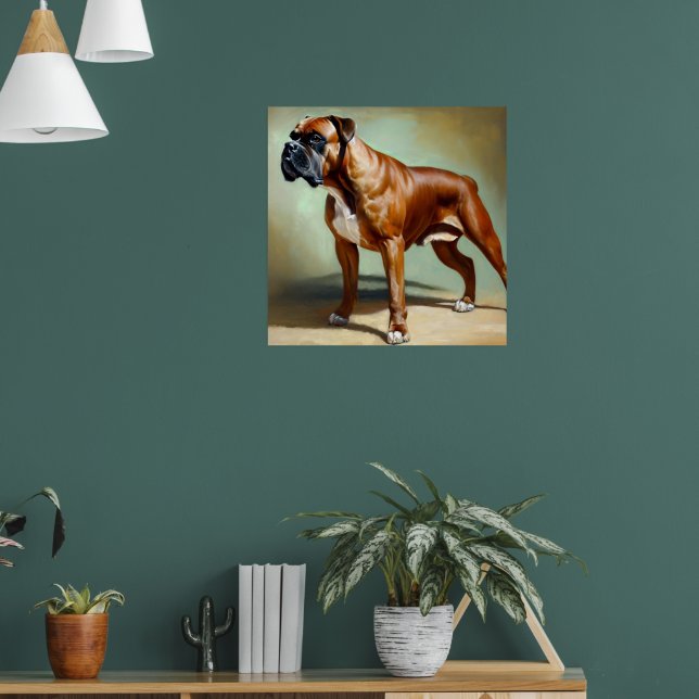 Boxer Dog  Poster (Living Room 1)