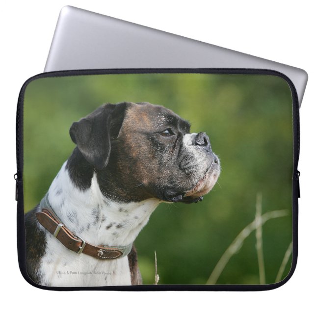 Boxer Dog Profile Laptop Sleeve (Front)