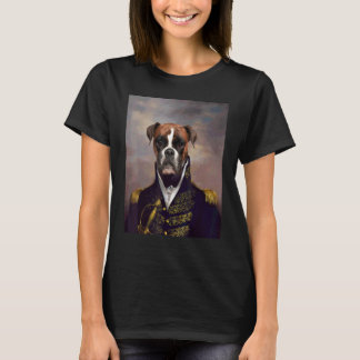 Boxer Dog Renaissance Pet Portrait Mediaeval Paint T-Shirt