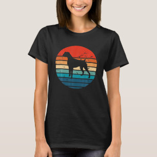 Boxer Dog Retro Vintage Silhouette Breed Gift T-Shirt