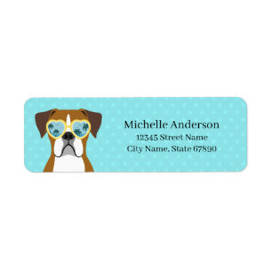 Boxer Dog Return Address Labels