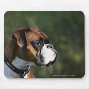 Boxer Dog Side Profile Mouse Pad