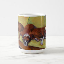 Boxer Dog Siesta Custom Mug