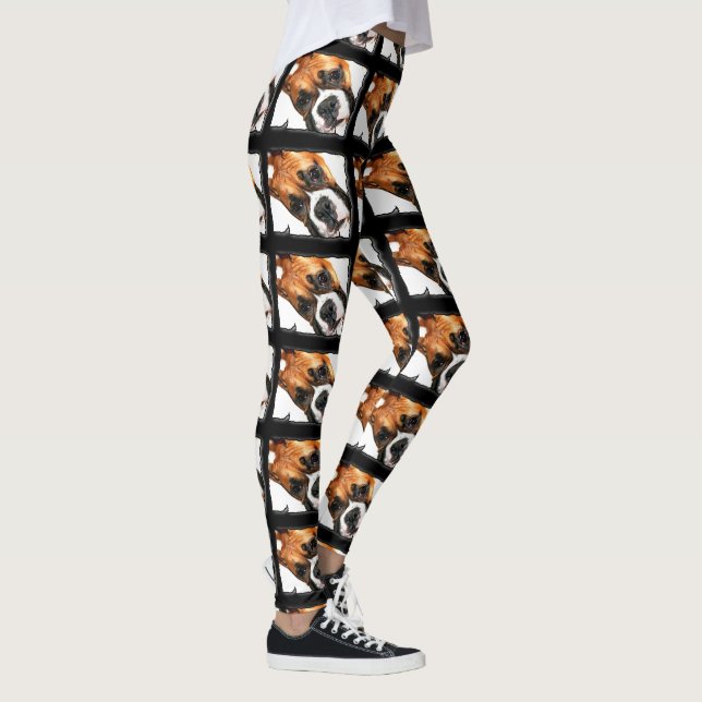 Boxer dog sport leggings (Right)