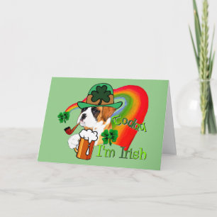 Boxer Dog St Patrick's Day Card