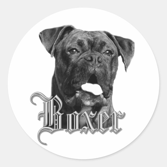 Boxer Dog stickers (Front)