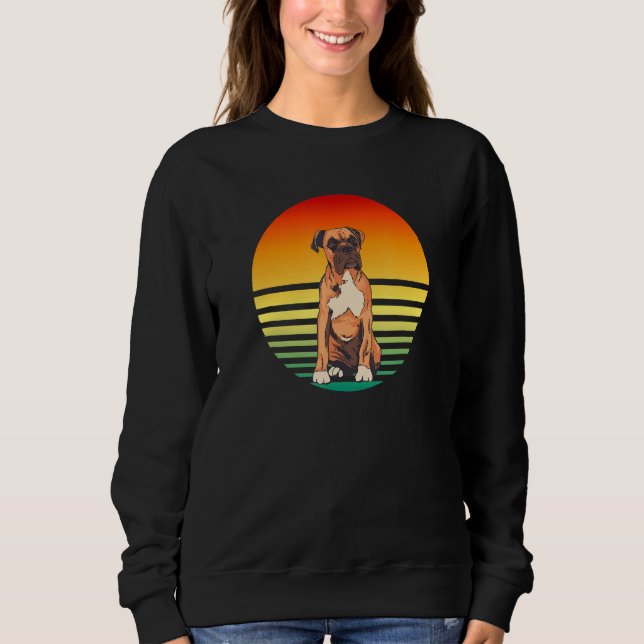 Boxer Dog Sunset Sweatshirt (Front)