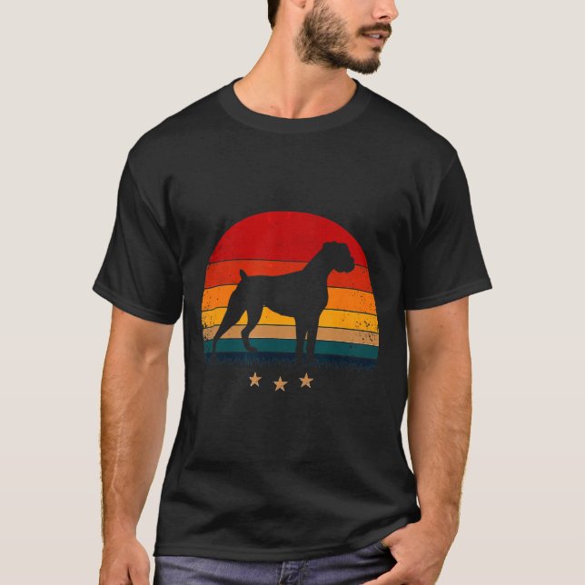 Boxer Dog Sunset T-Shirt (Front)
