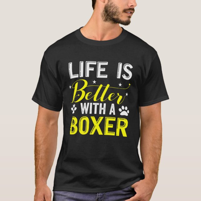 Boxer  Dog T-Shirt (Front)