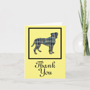 Boxer Dog Thank You Greeting Card