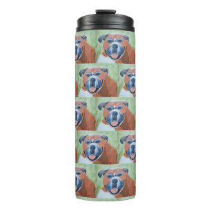 Boxer Dog Thermal Tumbler