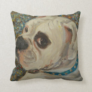 Boxer Dog Throw Pillow