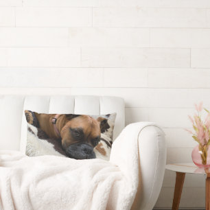 Boxer Dog Throw Pillow