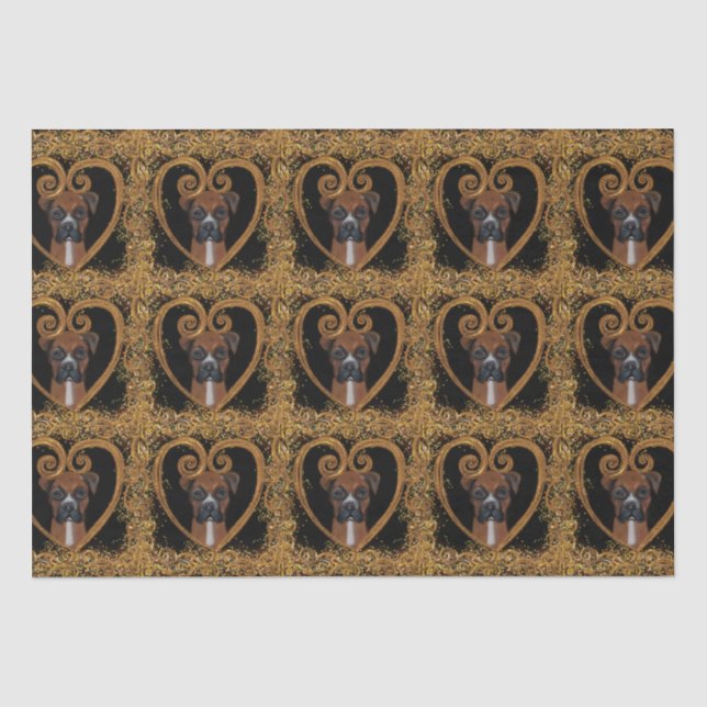 BOXER DOG TISSUE PAPER (Front)