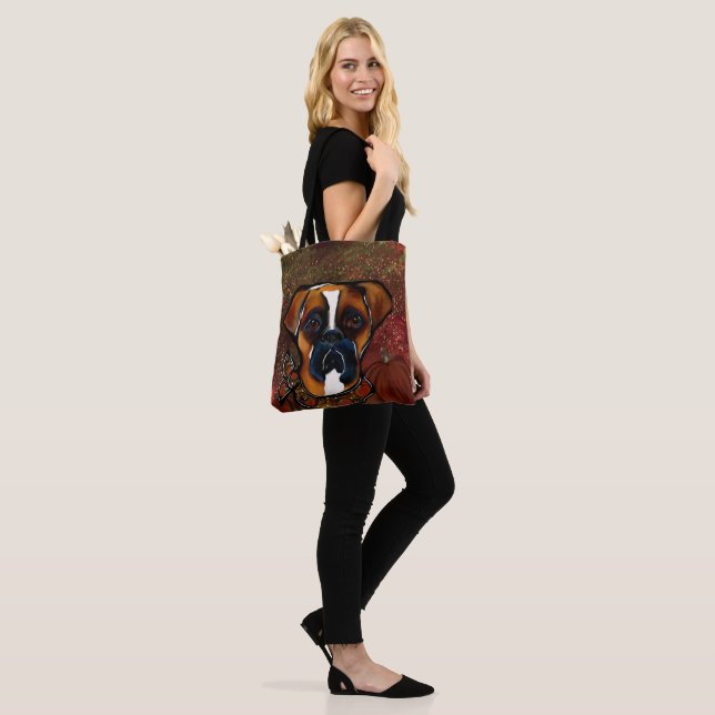 Boxer Dog Tote Bag (On Model)