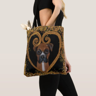 BOXER DOG TOTE BAG