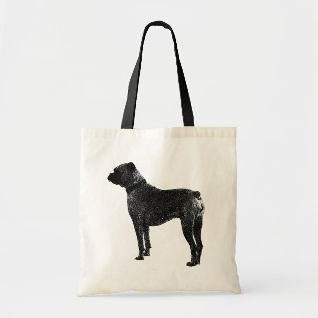 Boxer dog tote bag (Front)