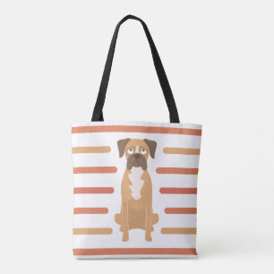 Boxer Dog Tote Bag, Beach Bag, Shopping Bag