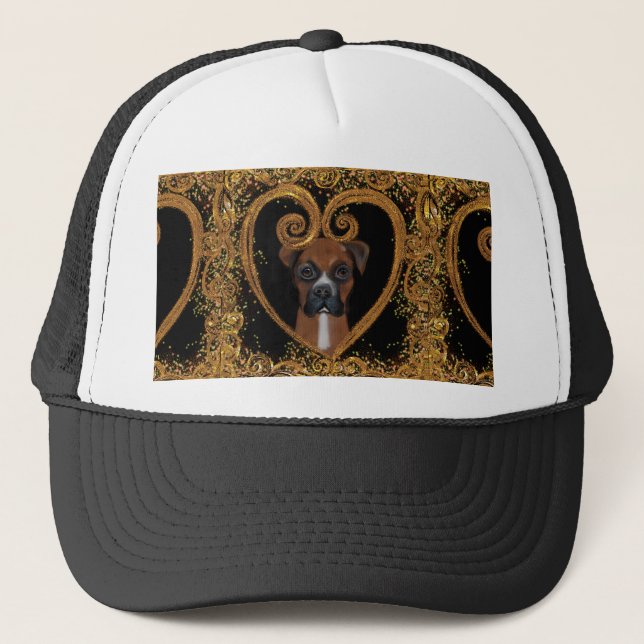 BOXER DOG TRUCKER HAT (Front)