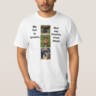 BOXER DOG TRUE BLUE tee