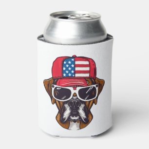 Boxer Dog USA Can Cooler